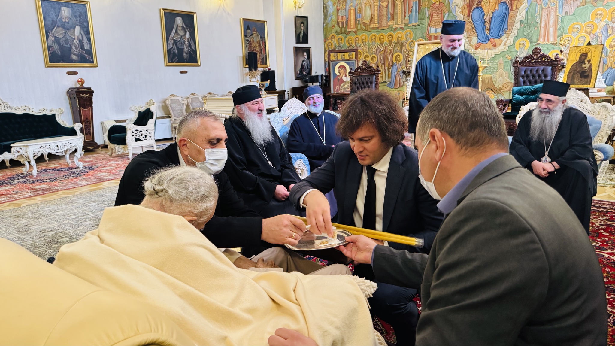 ირაკლი კობახიძე საპატრიარქო რეზიდენციაში ილია მეორეს ეწვია