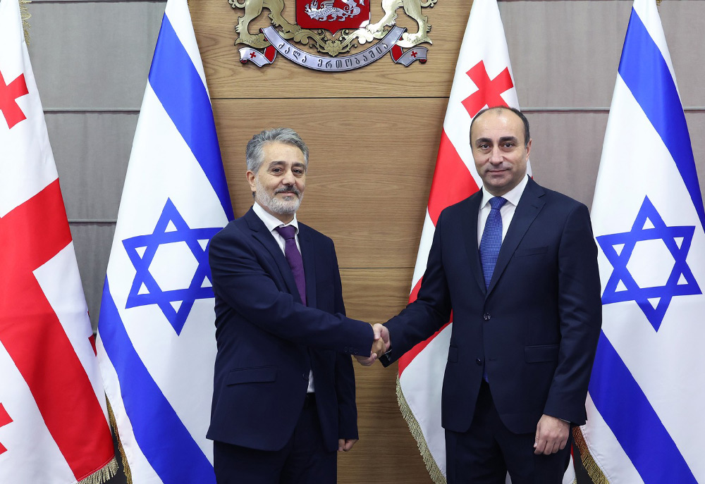 შინაგან საქმეთა მინისტრი ისრაელის ახლად დანიშნულ ელჩს, ვალიდ აბუ ჰაიასს შეხვდა