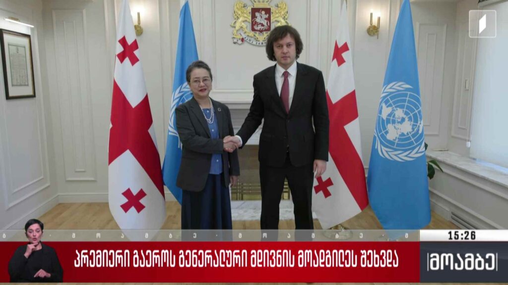 პრემიერი გაერო-ს გენერალური მდივნის მოადგილეს შეხვდა