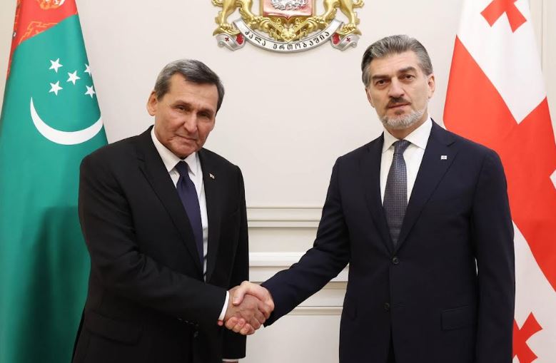 მიხეილ ყაველაშვილი თურქმენეთის საგარეო საქმეთა მინისტრს, რაშიდ მერედოვს შეხვდა