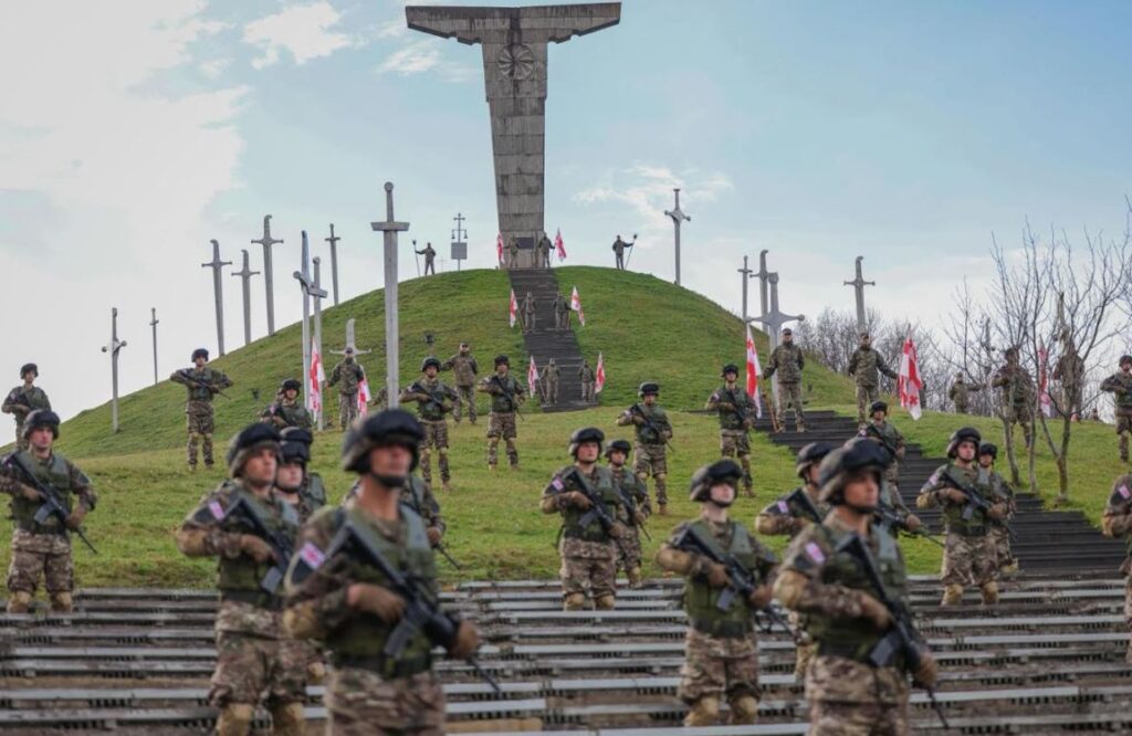 იუნკერებმა დიდგორის მემორიალთან სამხედრო ფიცი დადეს