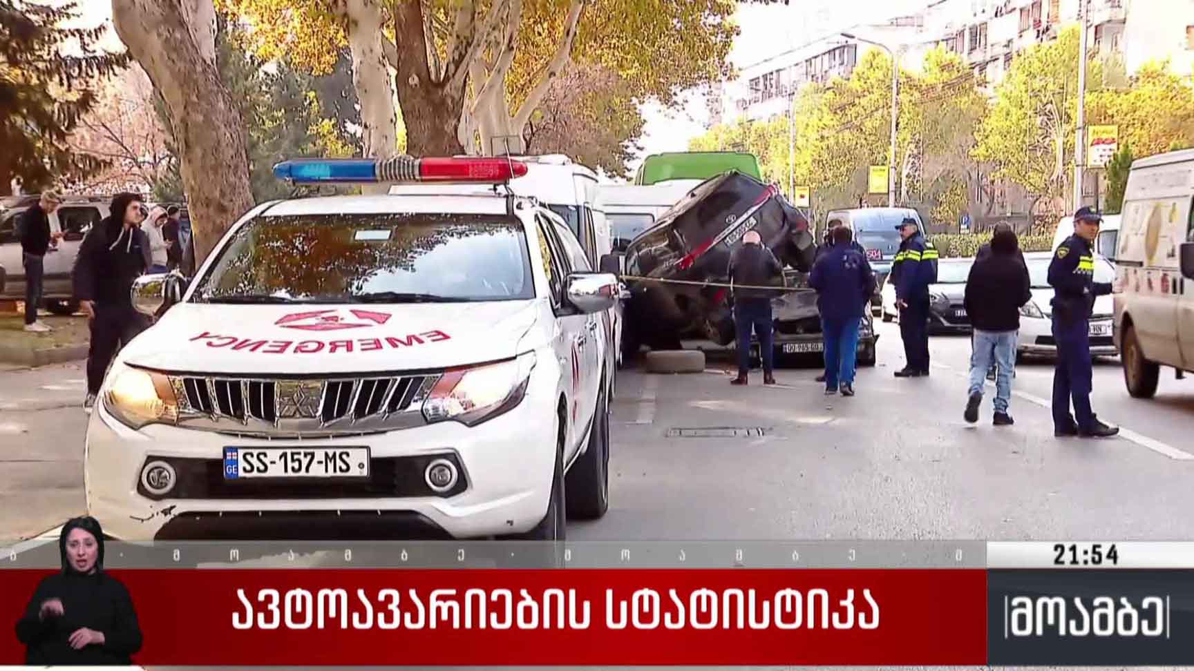 ავტოავარიების სტატისტიკა 