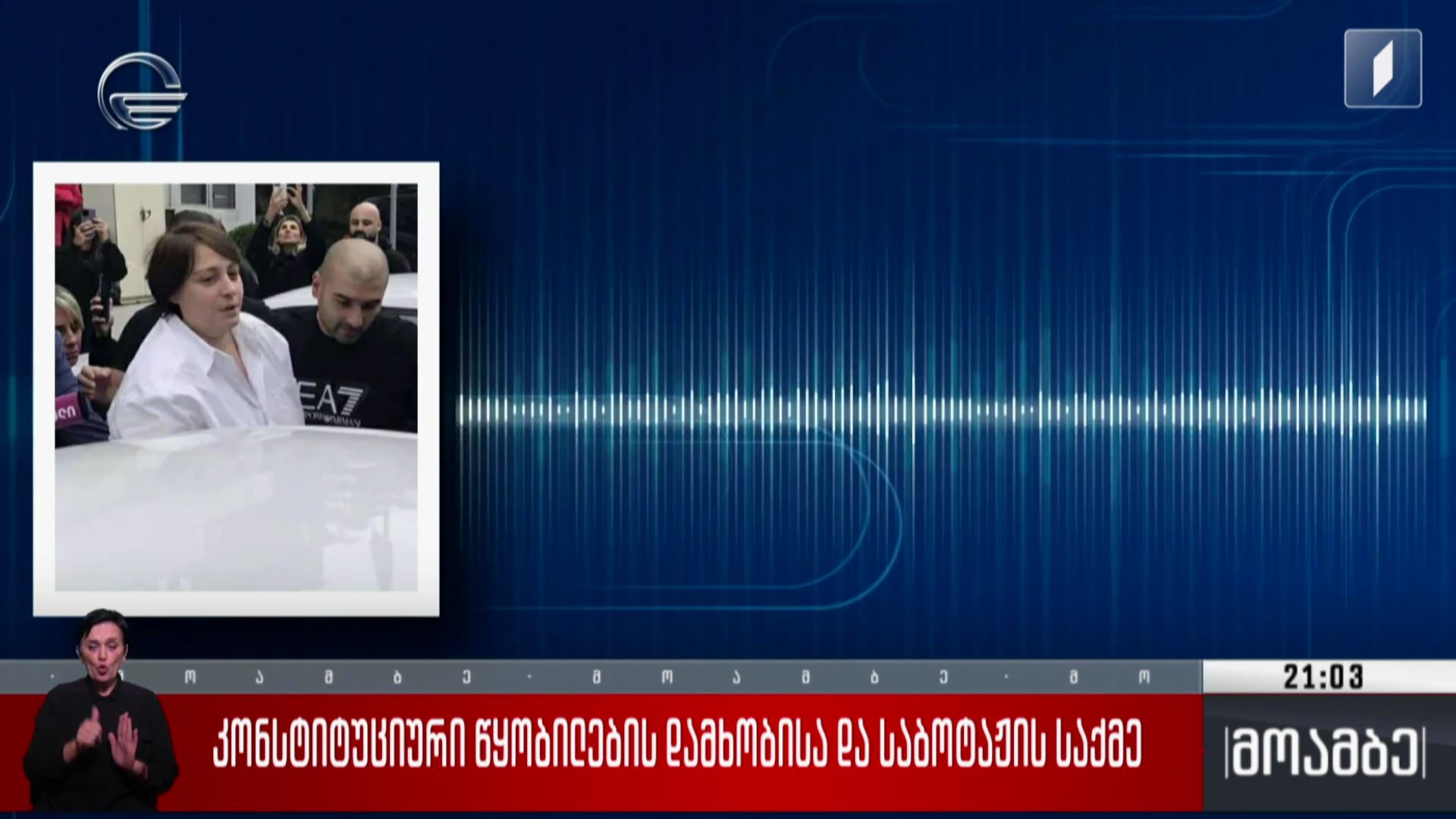 კონსტიტუციური წყობილების დამხობისა და საბოტაჟის საქმე