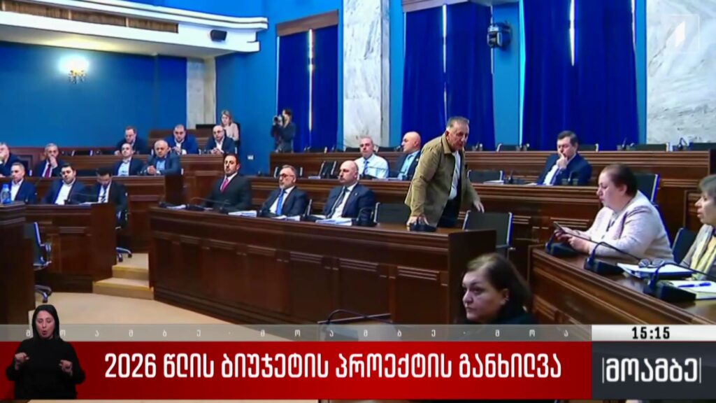2026 წლის ბიუჯეტის პროექტის განხილვა