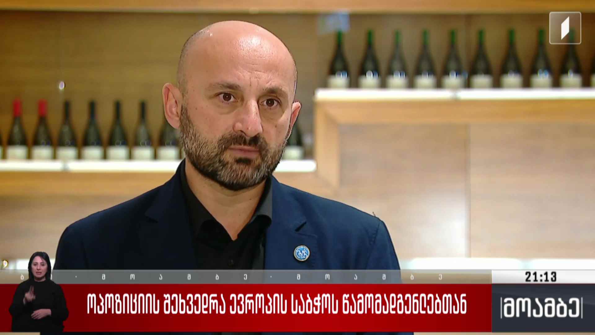 ოპოზიციის შეხვედრა ევროპის საბჭოს წარმომადგენლებთან