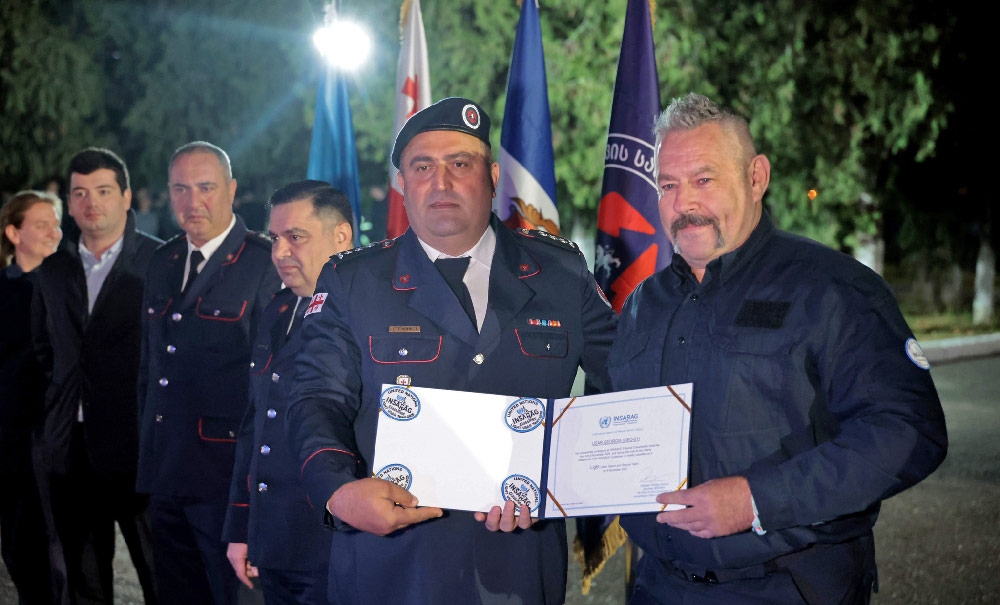 შსს - საქართველომ გაერო-ს საერთაშორისო საძიებო-სამაშველო საკონსულტაციო ჯგუფის აკრედიტაცია მიიღო და საერთაშორისო სამაშველო ქსელის სრულფასოვანი წევრი გახდა