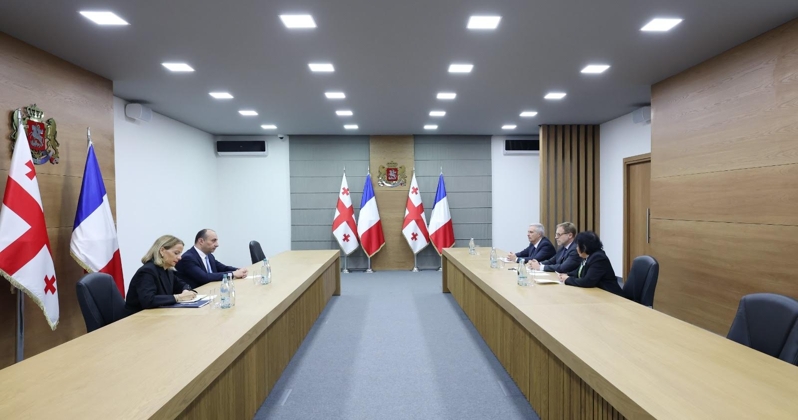 გეკა გელაძე საქართველოში საფრანგეთის ელჩს, ოლივიე კურტოს შეხვდა