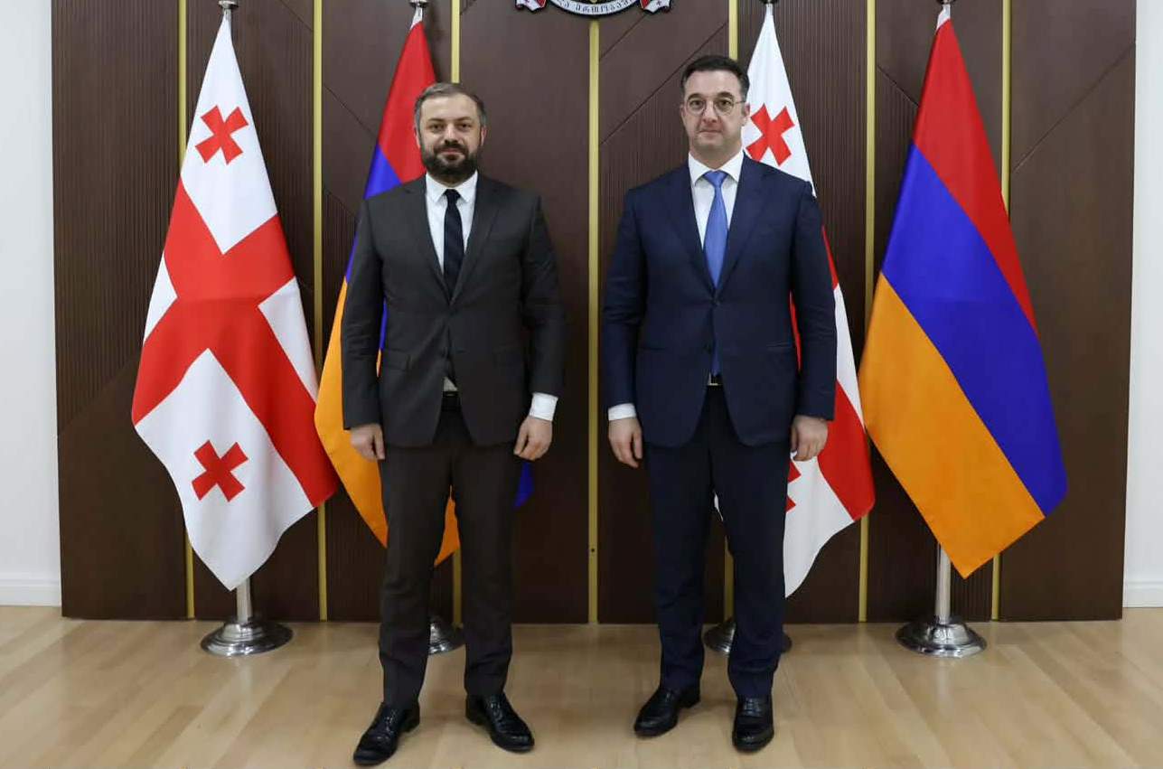 დავით სონღულაშვილი სომხეთის ეკონომიკის მინისტრს, გევორგ პაპოიანს და სამთავრობო დელეგაციის წევრებს შეხვდა