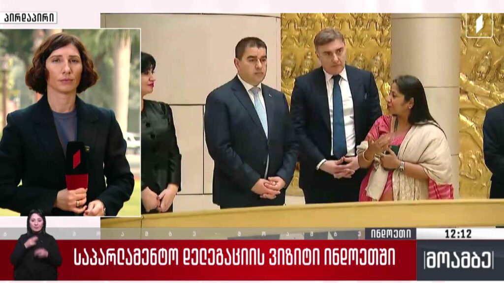 საპარლამენტო დელეგაციის ვიზიტი ინდოეთში