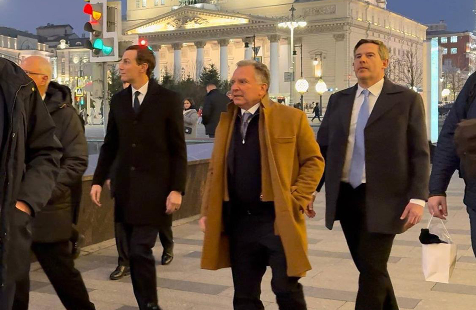 ვლადიმერ პუტინთან შეხვედრამდე სტივ უიტკოფმა და ჯარედ კუშნერმა მოსკოვი დაათვალიერეს