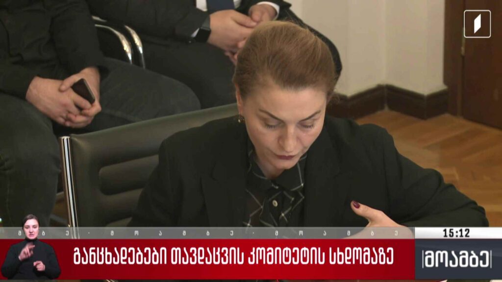 განცხადებები თავდაცვის კომიტეტის სხდომაზე