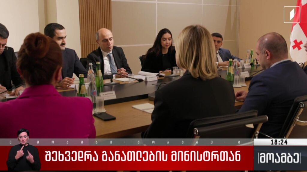 შეხვედრა განათლების მინისტრთან