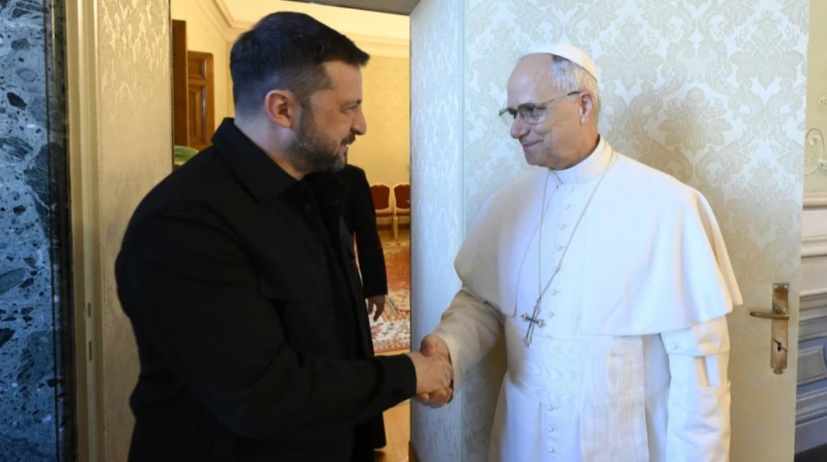 ვოლოდიმირ ზელენსკი რომში ჩავიდა, სადაც პაპ ლეო XIV-ს და პრემიერ-მინისტრ ჯორჯია მელონის შეხვდება