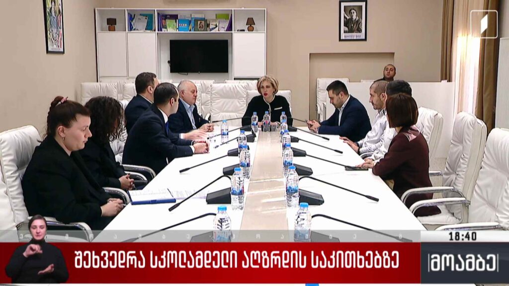 შეხვედრა სკოლამდელი აღზრდის საკითხებზე