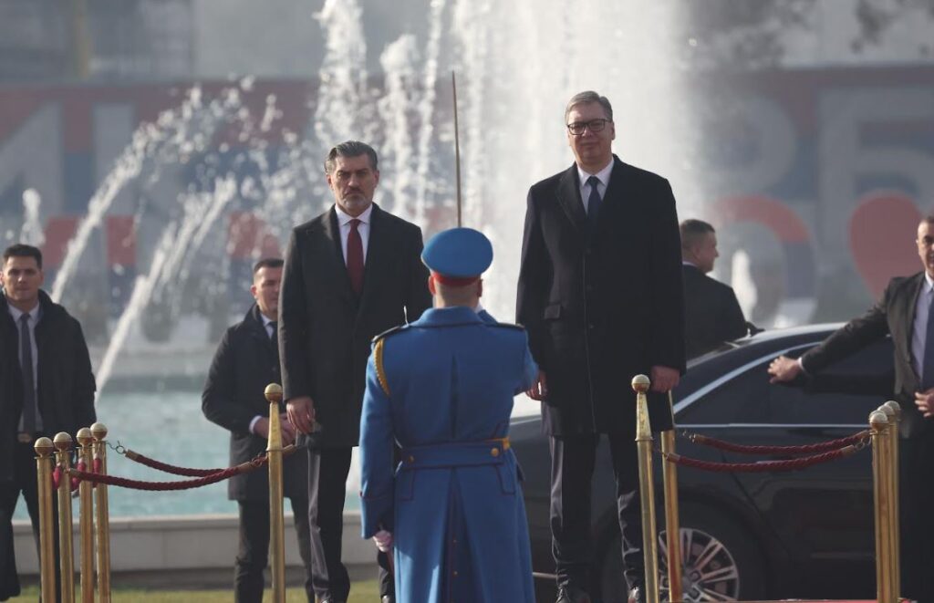 „სერბეთის სასახლეში“ საქართველოს პრეზიდენტის, მიხეილ ყაველაშვილის დახვედრის ოფიციალური ცერემონია გაიმართა