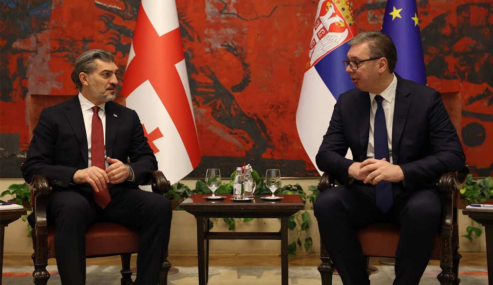 საქართველოს პრეზიდენტმა, მიხეილ ყაველაშვილმა სერბეთის პრეზიდენტ ალექსანდრ ვუჩიჩთან შეხვედრა გამართა
