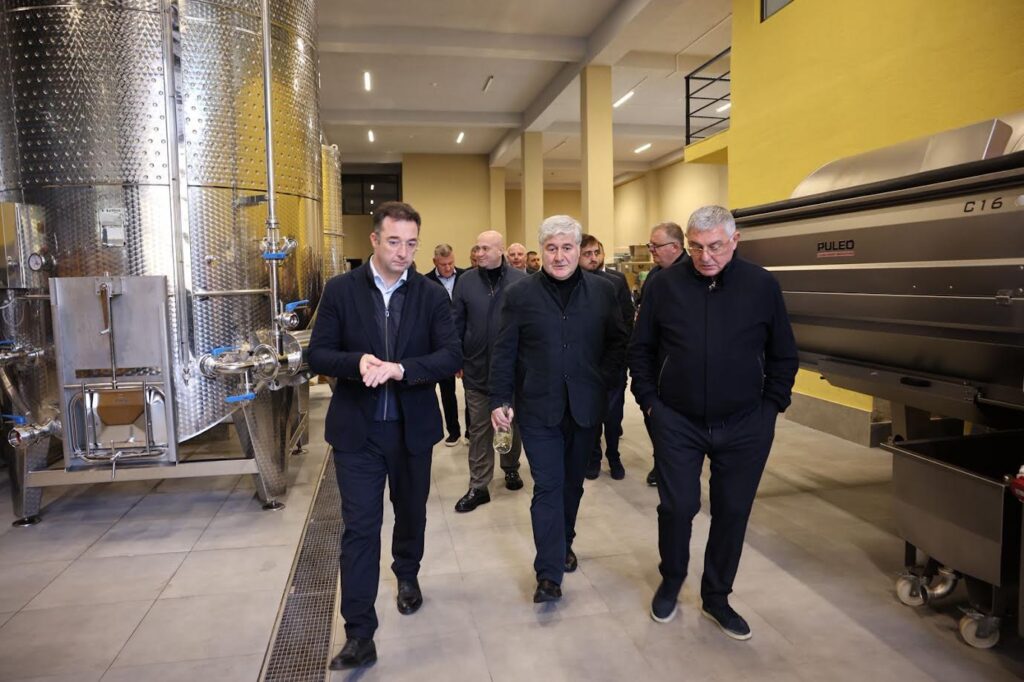 დავით სონღულაშვილი ქედაში ყურძნის გადამმუშავებელი საწარმოს მუშაობას გაეცნო 