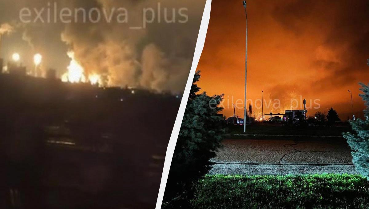 რუსეთის სტავროპოლის მხარეში დრონით თავდასხმის შემდეგ, „ლუკოილის“ ქარხანას ცეცხლი გაუჩნდა