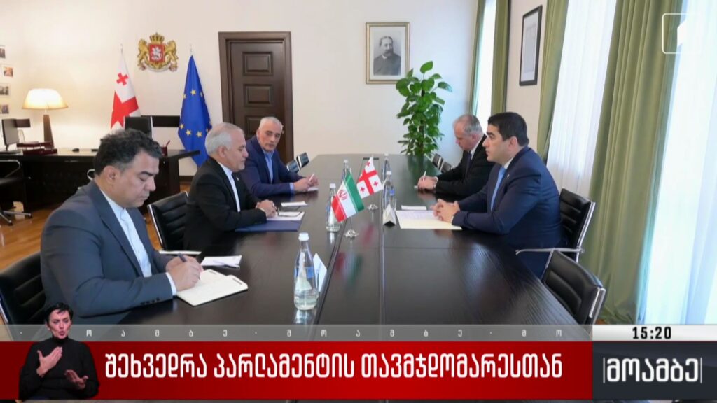 შეხვედრა პარლამენტის თავმჯდომარესთან
