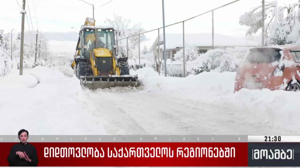 დიდთოვლობა საქართველოს რეგიონებში 