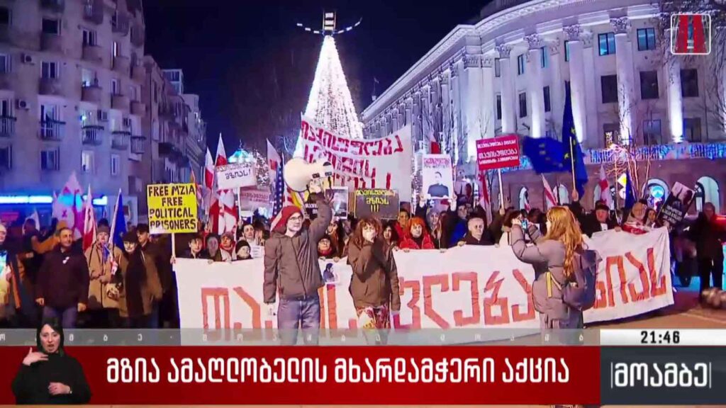 მზია ამაღლობელის მხარდამჭერი აქცია 