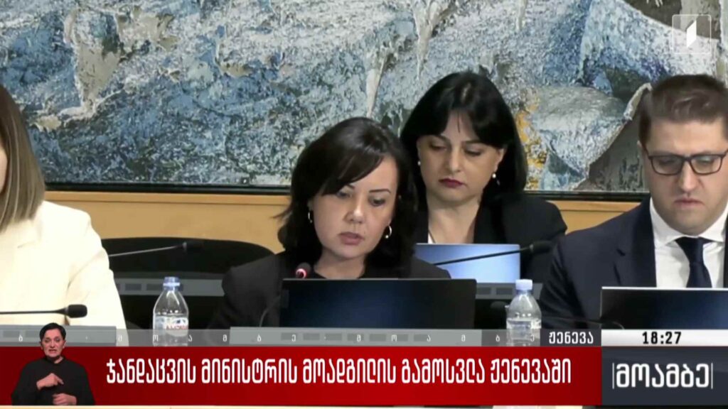 ჯანდაცვის მინისტრის მოადგილის გამოსვლა ჟენევაში