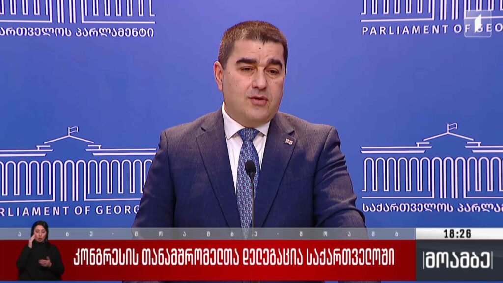 კონგრესის თანამშრომელთა დელეგაცია საქართველოში