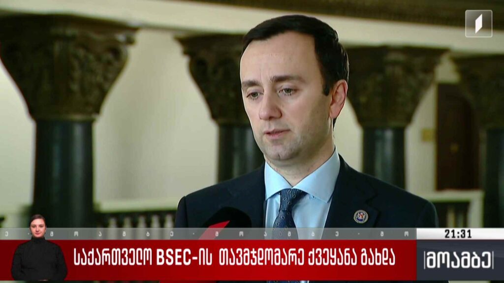 საქართველო BSEC-ის თავმჯდომარე ქვეყანა გახდა