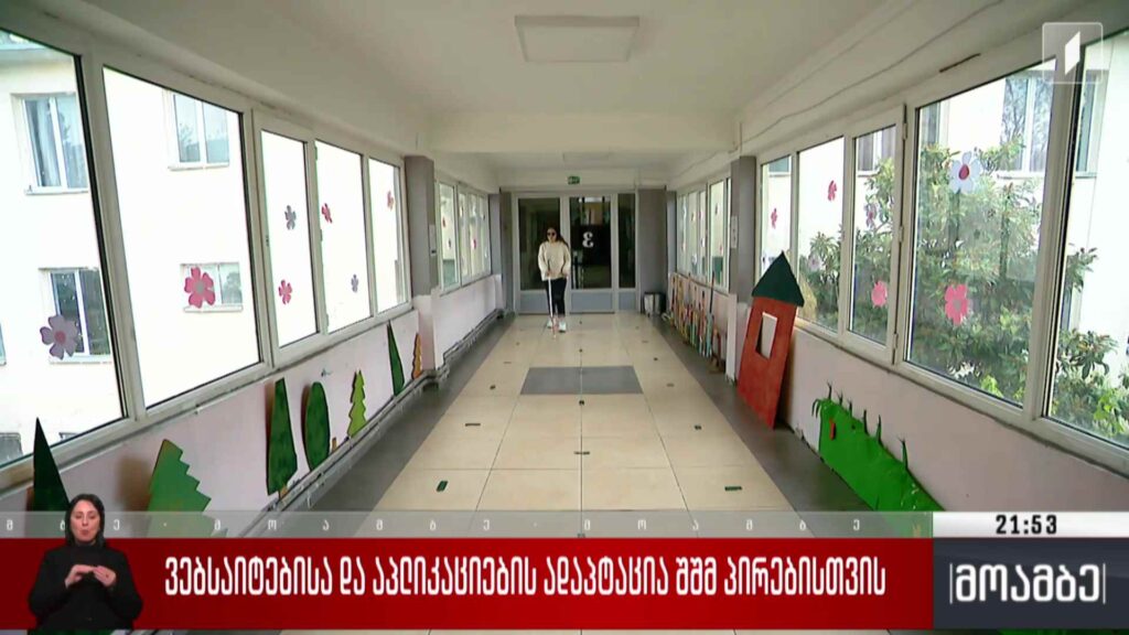 ვებსაიტებისა და აპლიკაციების ადაპტაცია შშმ პირებისთვის 