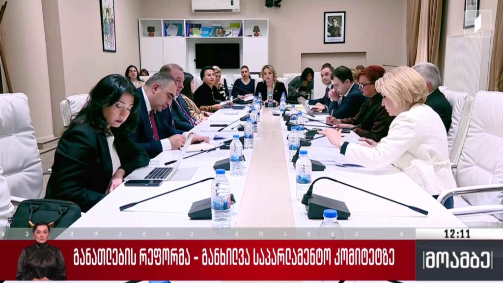 განათლების რეფორმა – განხილვა საპარლამენტო კომიტეტზე