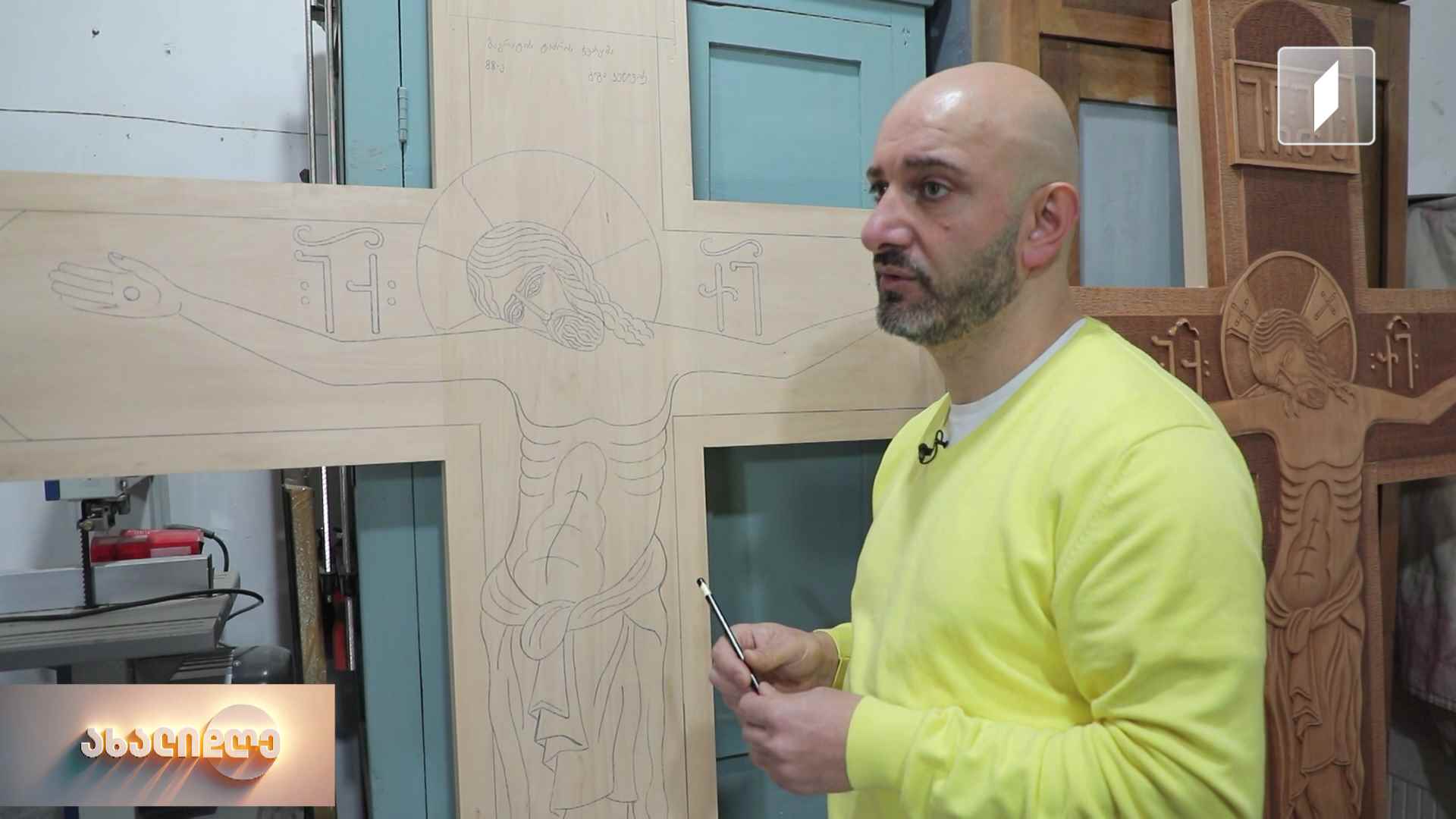 ხეში ნაკვეთი ხატები - ნიკოლოზ კიკვიძის გამორჩეული შემოქმედება