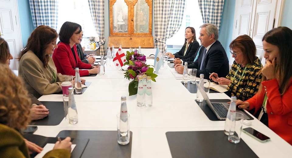 მაკა ბოჭორიშვილი არგენტინის საგარეო საქმეთა მინისტრს შეხვდა