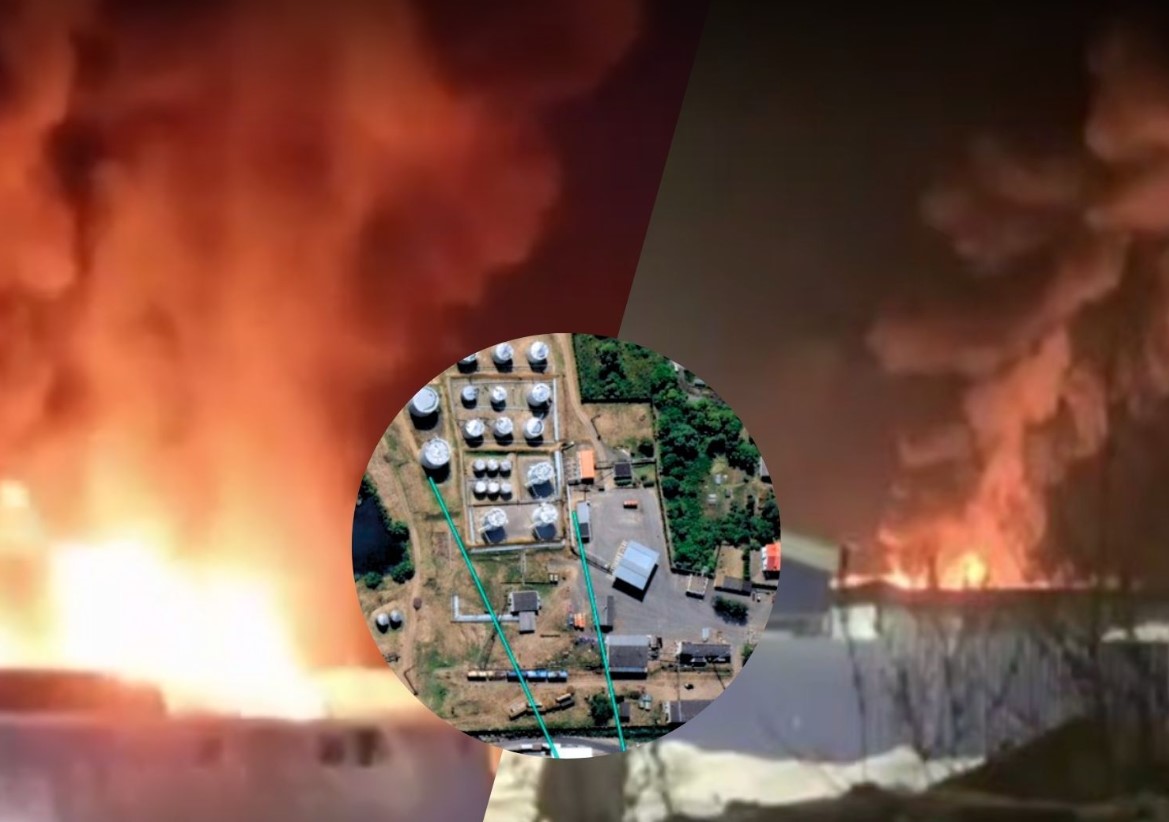 უკრაინულმა დრონებმა რუსეთის ფსკოვის ოლქში ნავთობის საცავზე მიიტანეს იერიში