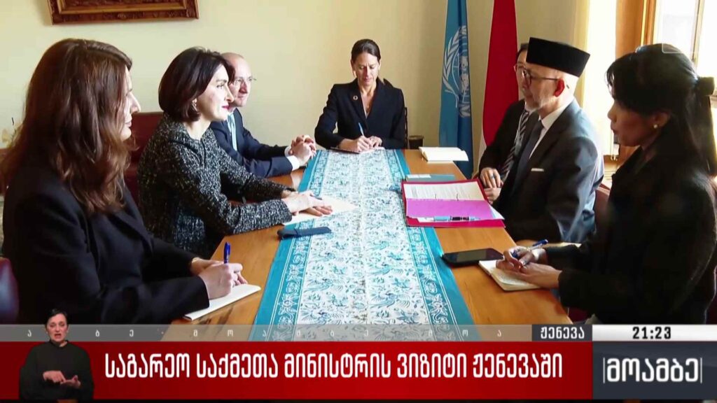 საგარეო საქმეთა მინისტრის ვიზიტი ჟენევაში