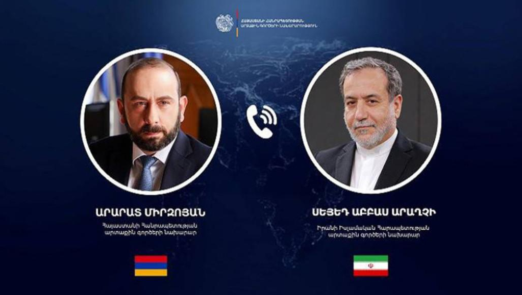 სომხეთისა და ირანის საგარეო საქმეთა მინისტრებს შორის სატელეფონო საუბარი გაიმართა