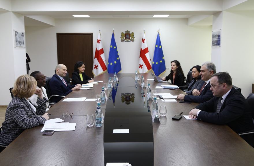 მიხეილ სარჯველაძე სამხრეთ კავკასიაში მსოფლიო ბანკის რეგიონულ დირექტორს, როლანდ პრაისს შეხვდა