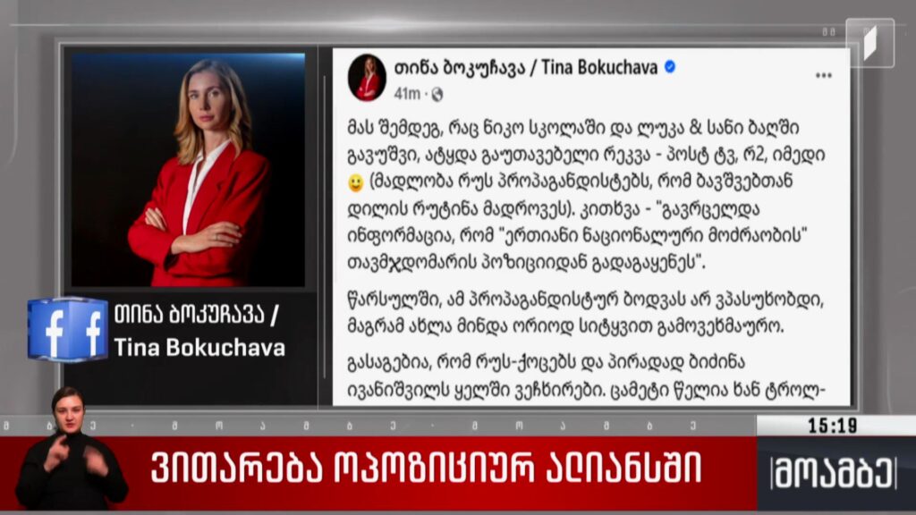 ვითარება ოპოზიციურ ალიანსში