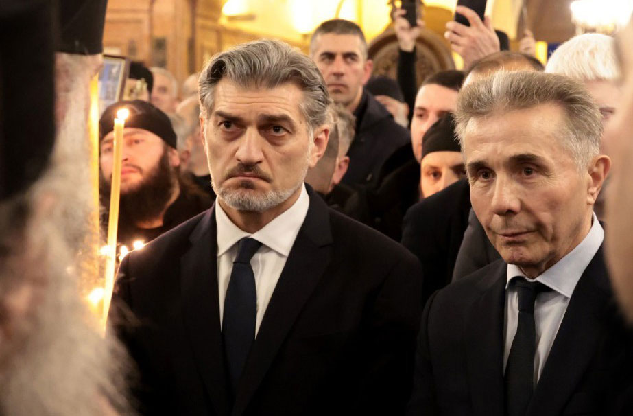 მიხეილ ყაველაშვილი ილია მეორის სულის მოსახსენიებელ პანაშვიდს დაესწრო