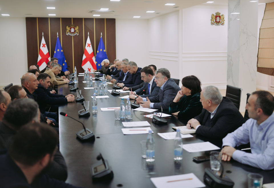 დავით სონღულაშვილი ატმისა და ვაშლატამას მწარმოებელ ფერმერებს და ექსპორტიორებს შეხვდა