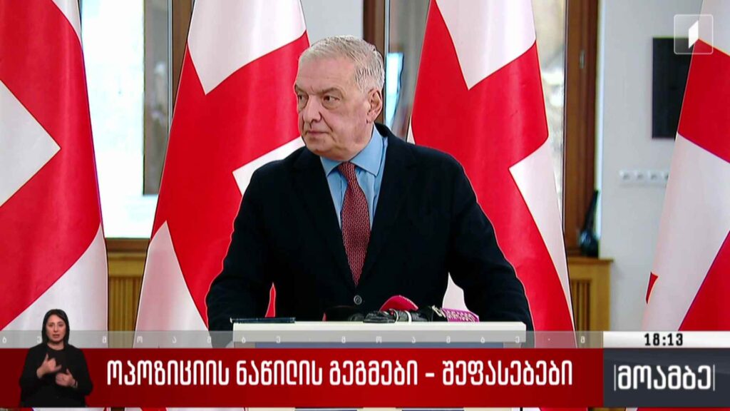 ოპოზიციის ნაწილის გეგმები – შეფასებები