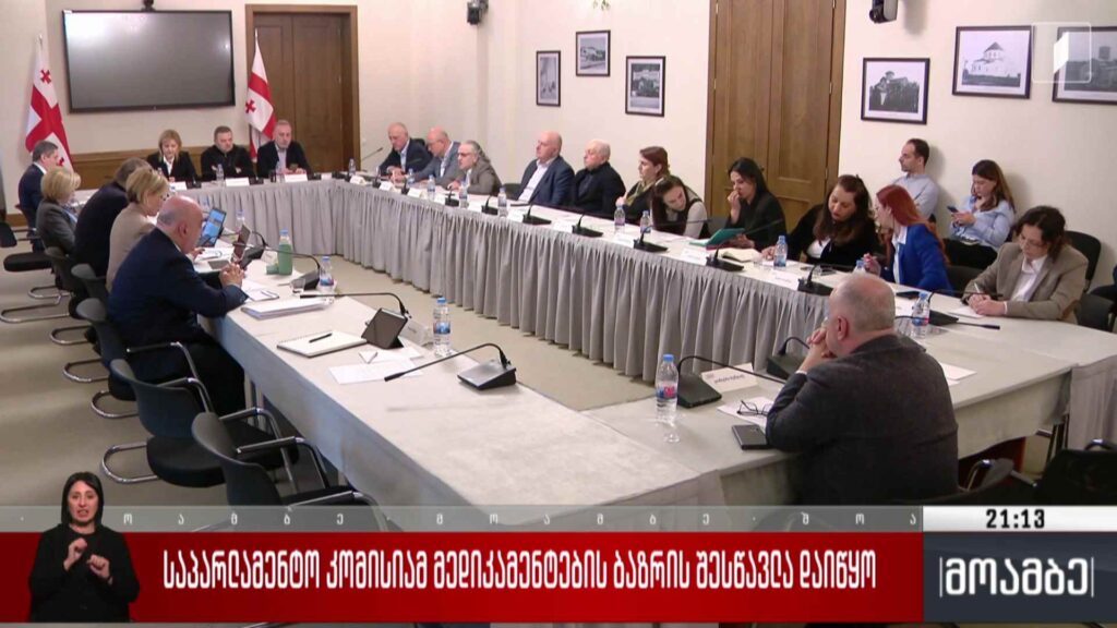 საპარლამენტო კომისიამ მედიკამენტების ბაზრის შესწავლა დაიწყო