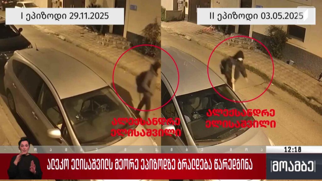 ელისაშვილს მეორე ეპიზოდზე ბრალდება წარედგინა