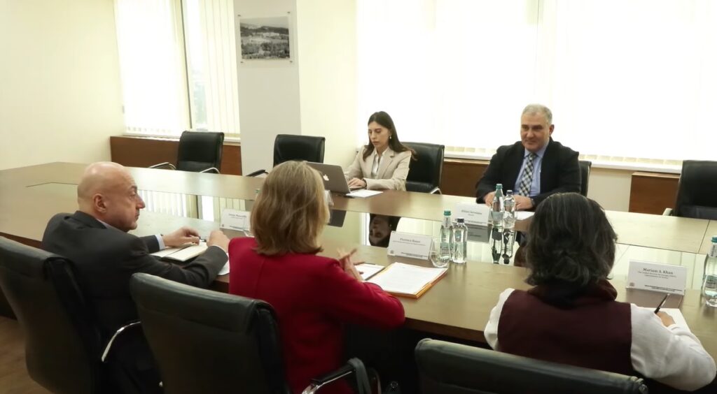 მიხეილ სარჯველაძე გაერო-ს მოსახლეობის ფონდის რეგიონულ დირექტორს, ფლორენს ბაუერს შეხვდა
