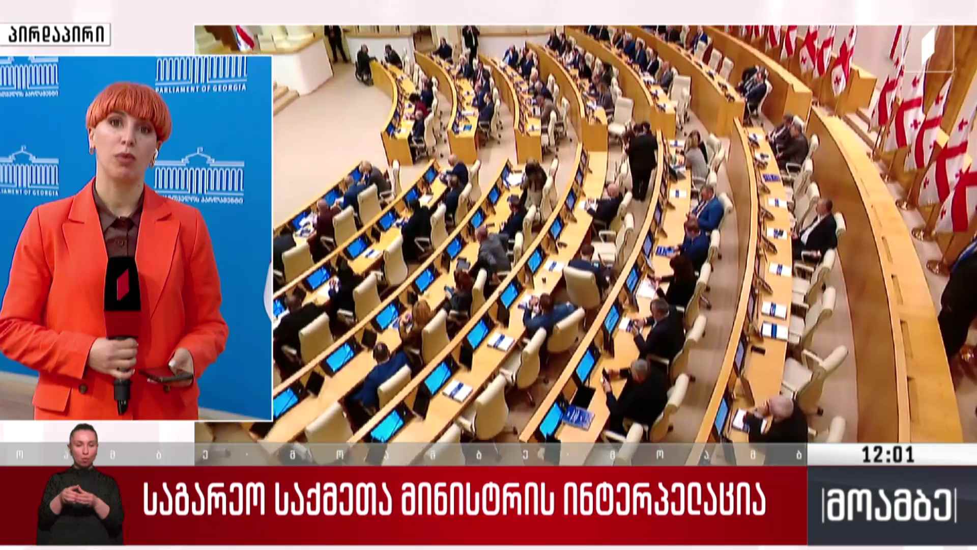 საგარეო საქმეთა მინისტრის ინტერპელაცია