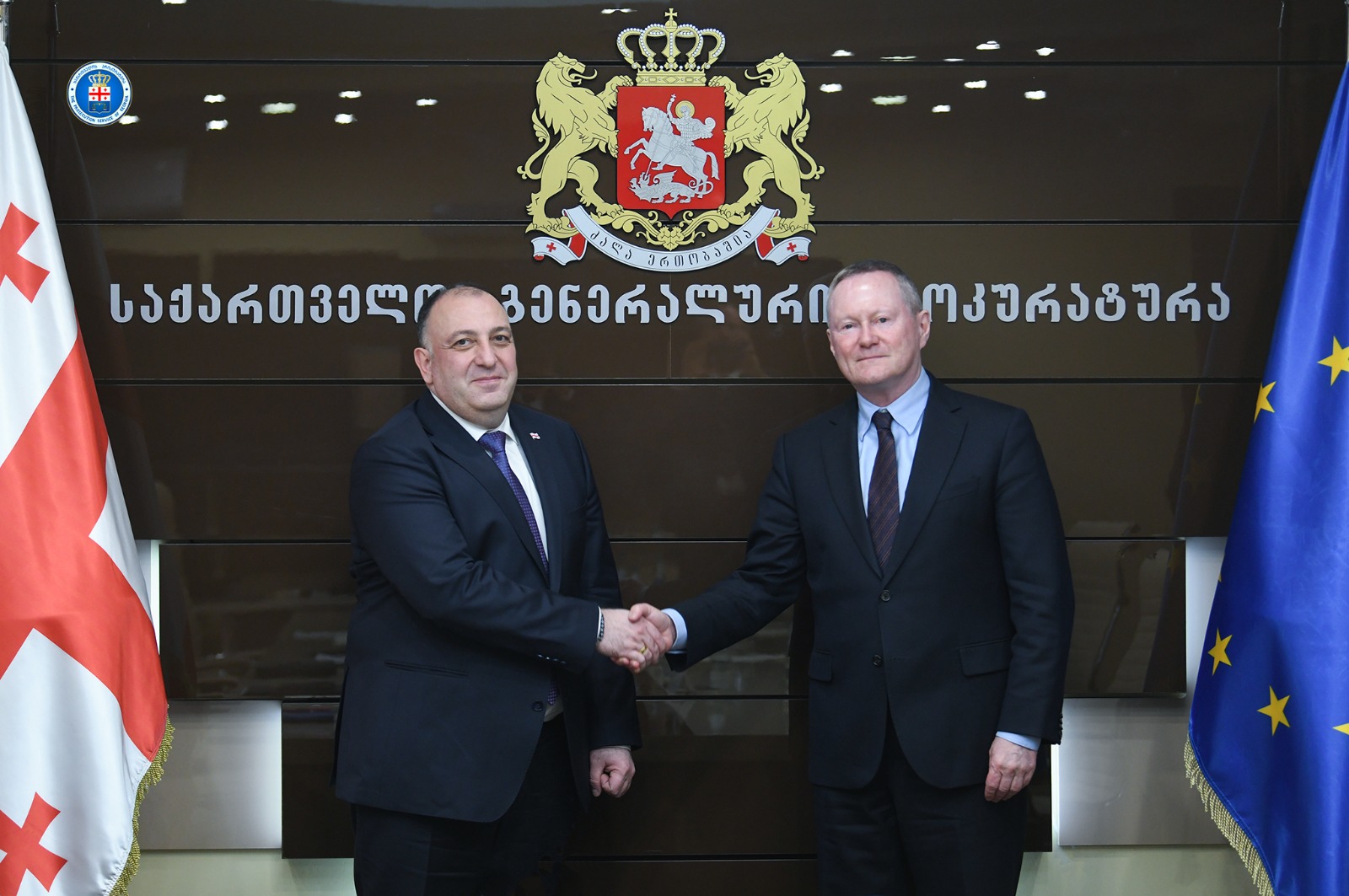 საქართველოს გენერალური პროკურორი თბილისში ოფიციალური ვიზიტით მყოფ ევროპის საბჭოს ადამიანის უფლებათა კომისარს შეხვდა