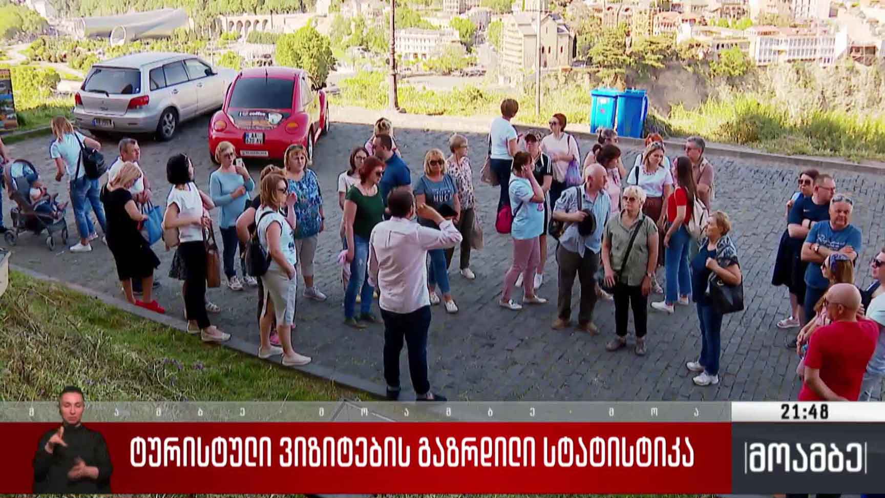 ტურისტული ვიზიტების გაზრდილი სტატისტიკა