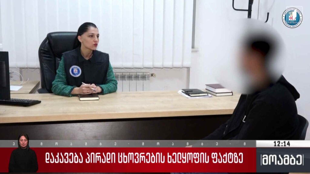 დაკავება პირადი ცხოვრების ხელყოფის ფაქტზე