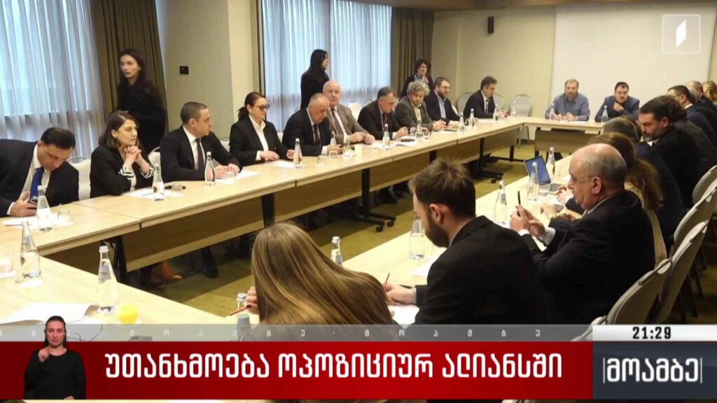 უთანხმოება ოპოზიციურ ალიანსში 