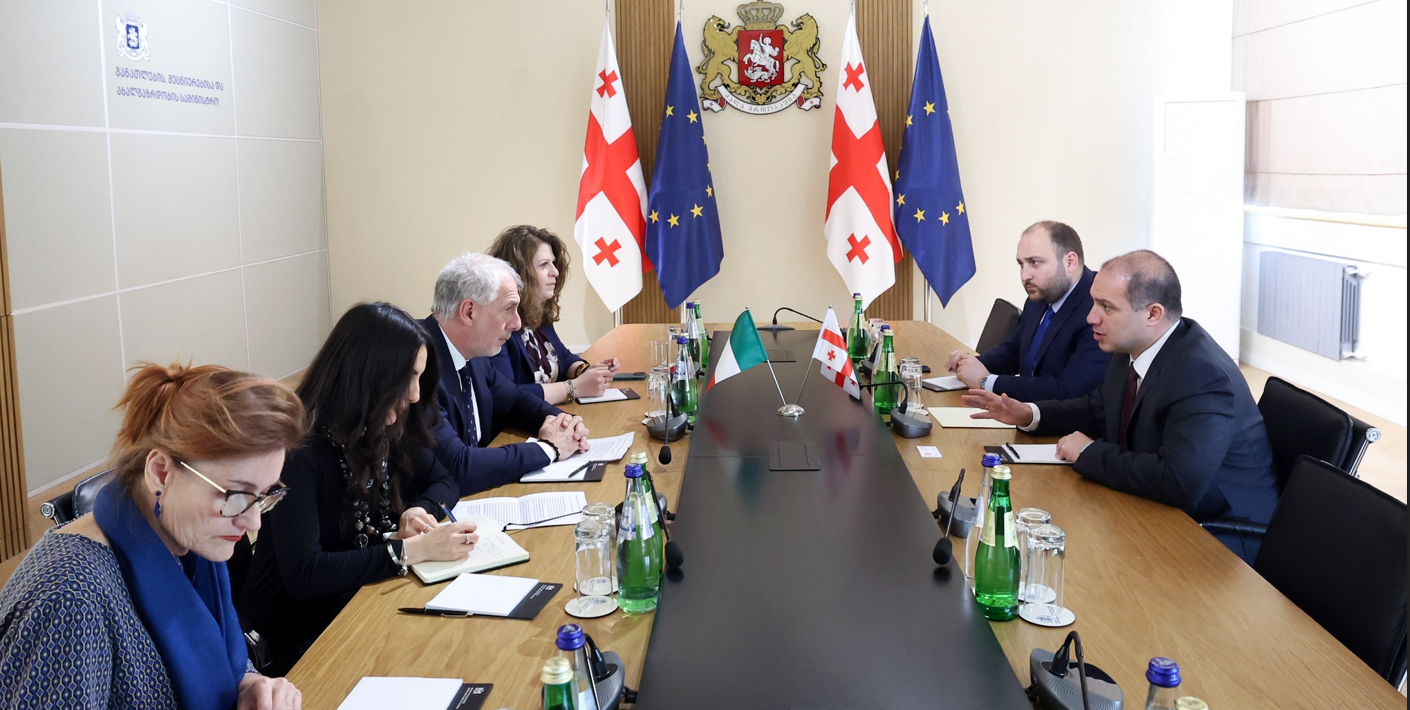 გივი მიქანაძემ იტალიის საგანგებო და სრულუფლებიან ელჩს, მასიმილიანო დ’ანტუონოს უმასპინძლა