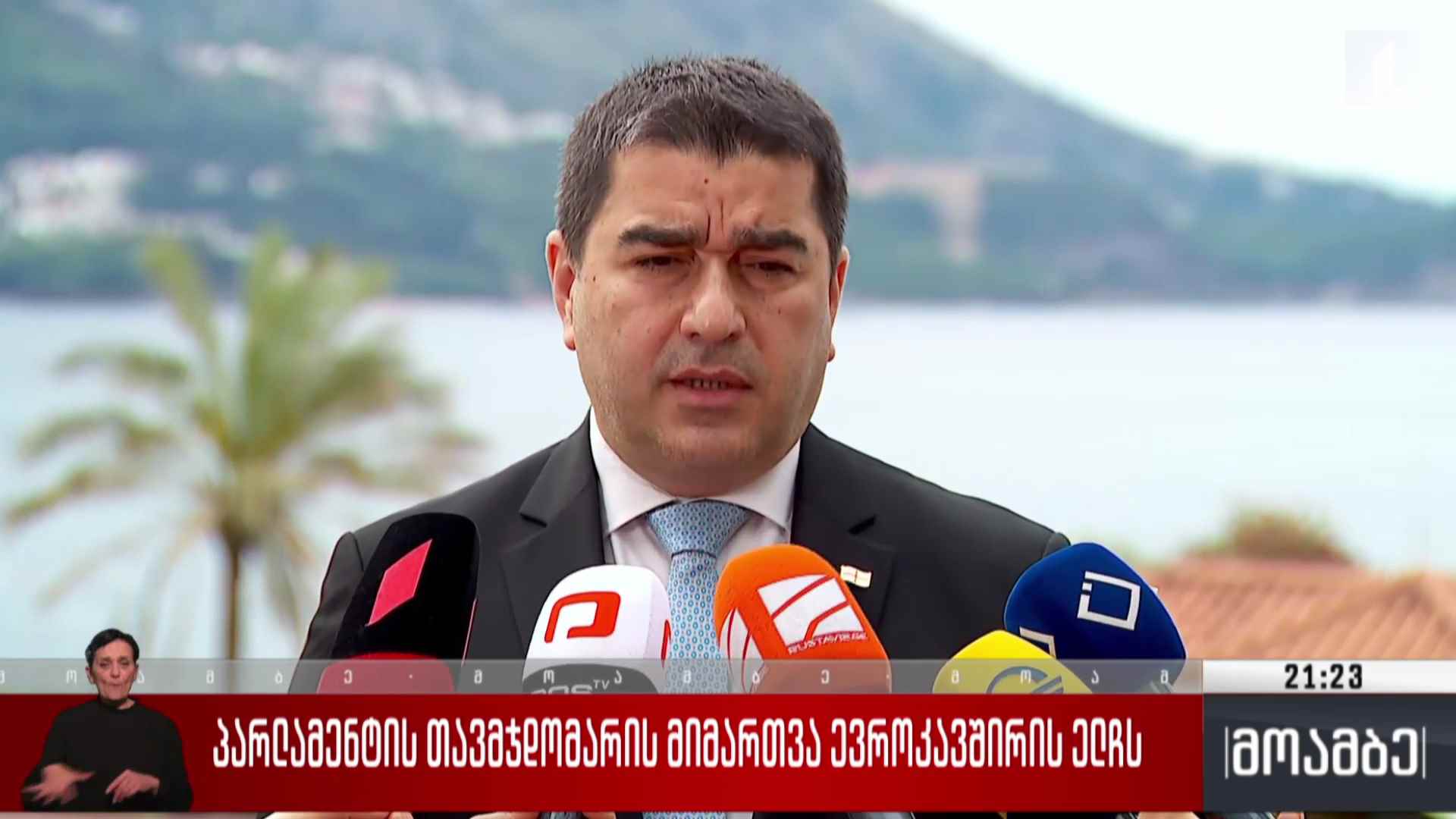 პარლამენტის თავმჯდომარის მიმართვა ევროკავშირის ელჩს 